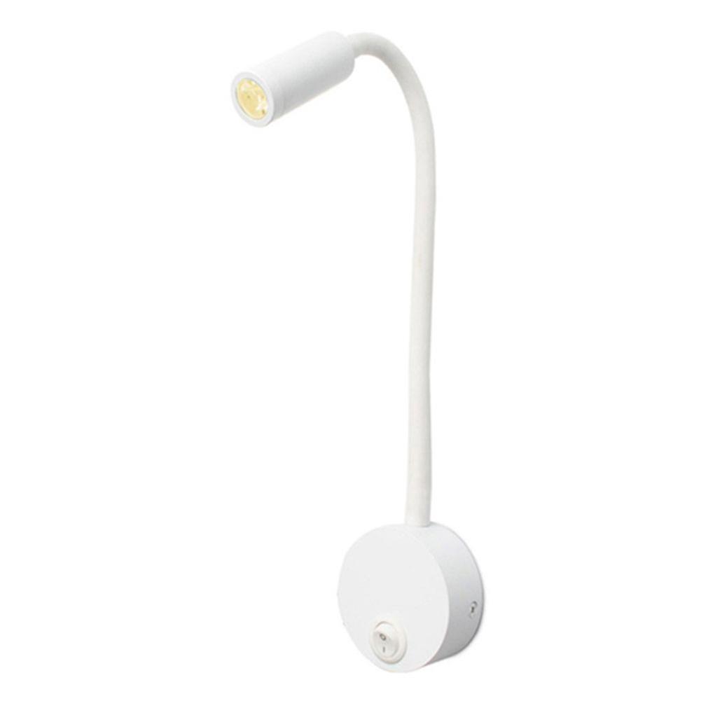 LED 3W Warm White Gooseneck Wall Lamp AC85-265V Wiring Type C