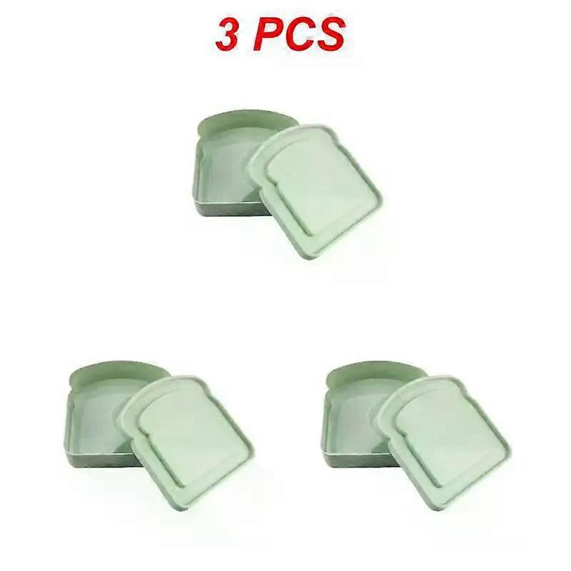 Portatile Silicone Sandwich Toast Bento Box Con Manico Ecologico Pranzo Cibo Contenitore Microonde Picnic, Studente