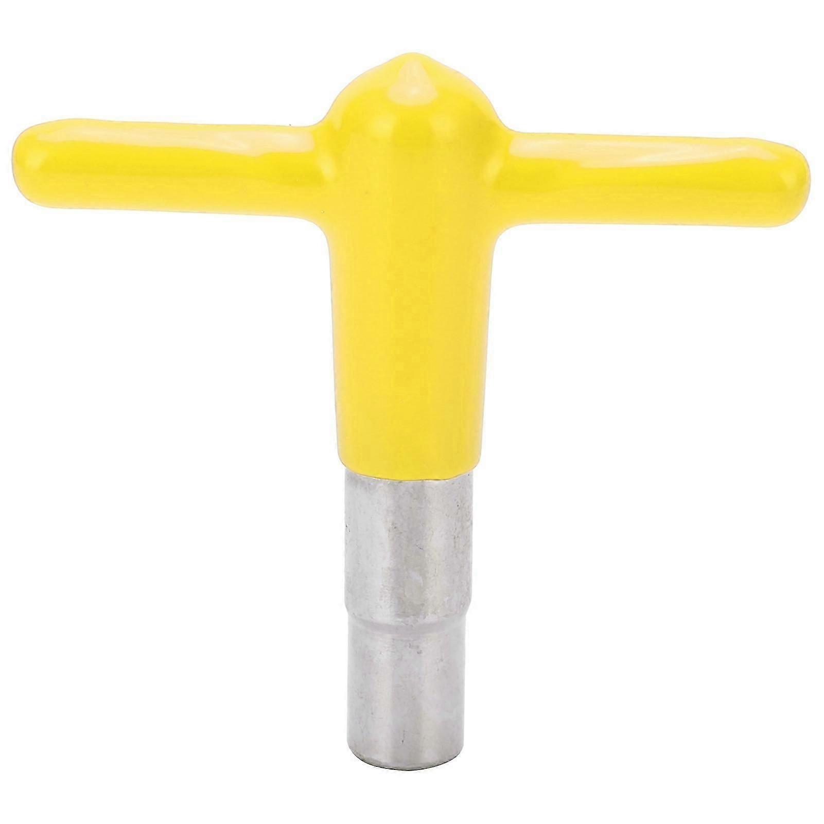 Drum T Shaped Wrench Tuning Key Silicone Handle Music Instrument Accessories DT08Yellow