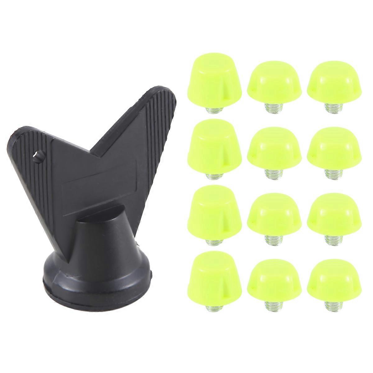 12Pcs Football Shoe Spikes Soccer Boot Cleats M5 Threading Screw 7mm 10mm Anti Slip Replacement Stu