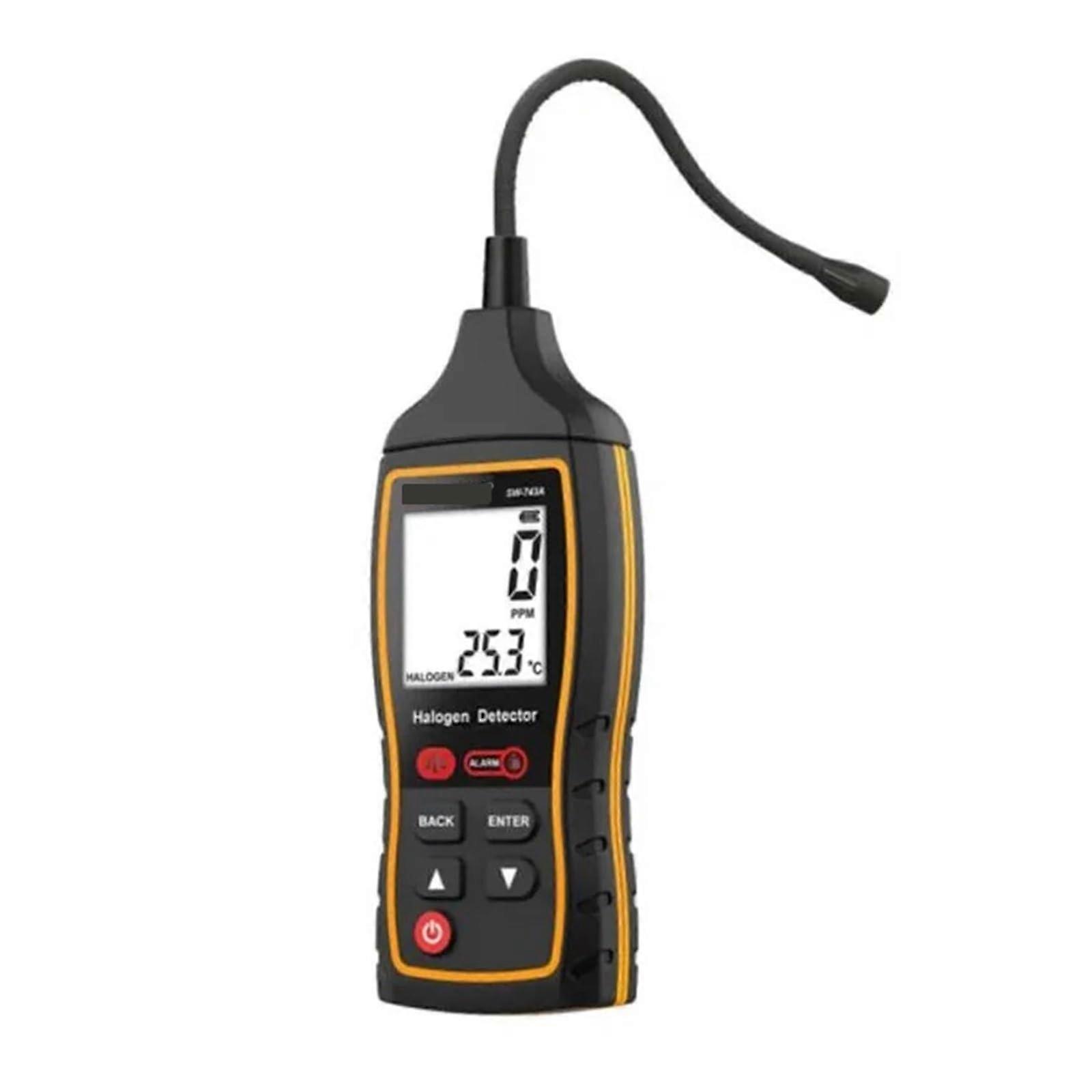 Gas Detector, 0-1000PPM Gas Detector LCD Backlight Multiple Air Conditioning Refriration