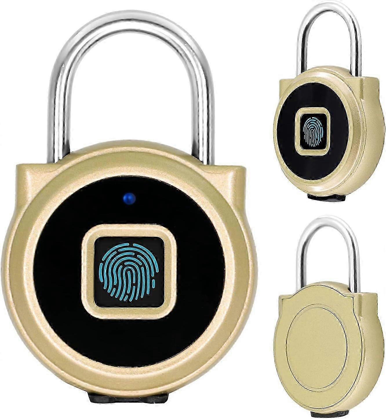 Smart Fingerprint Padlock, Bluetooth Lock, USB Rechargeable, Remote