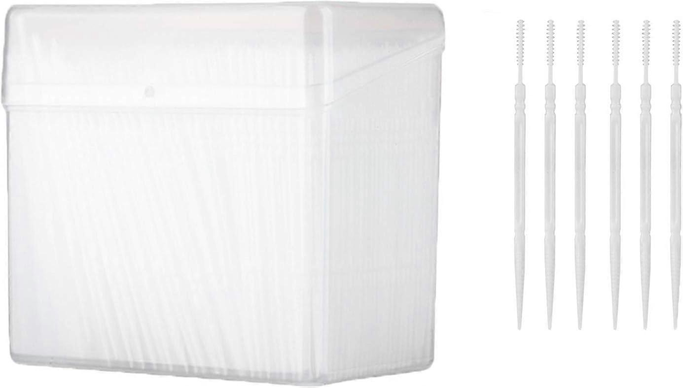 Disposable Plastic Toothpick Dental Picks Portable Practical Toothpick with Clear Case 1100Pcs