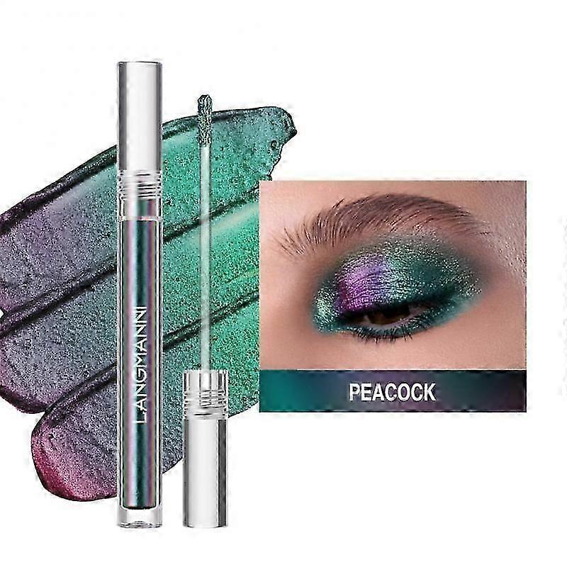 Chrome Liquid Eyeshadow Pigments Long Lasting Multi Chrome Chameleon Peacock Galaxy