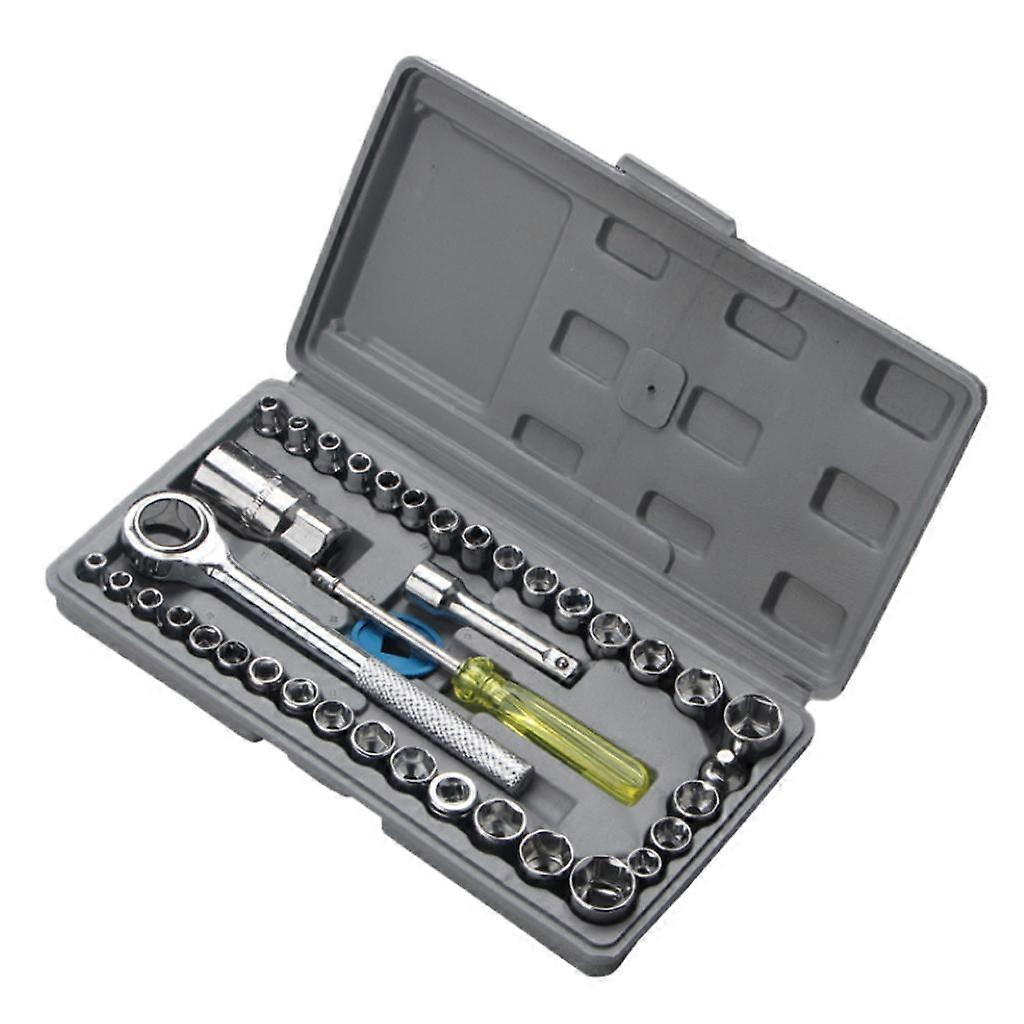 1/4\'\' & 3/8\'\' DRIVE SOCKET SET TOOL RATCHET DRIVER SOCKETS