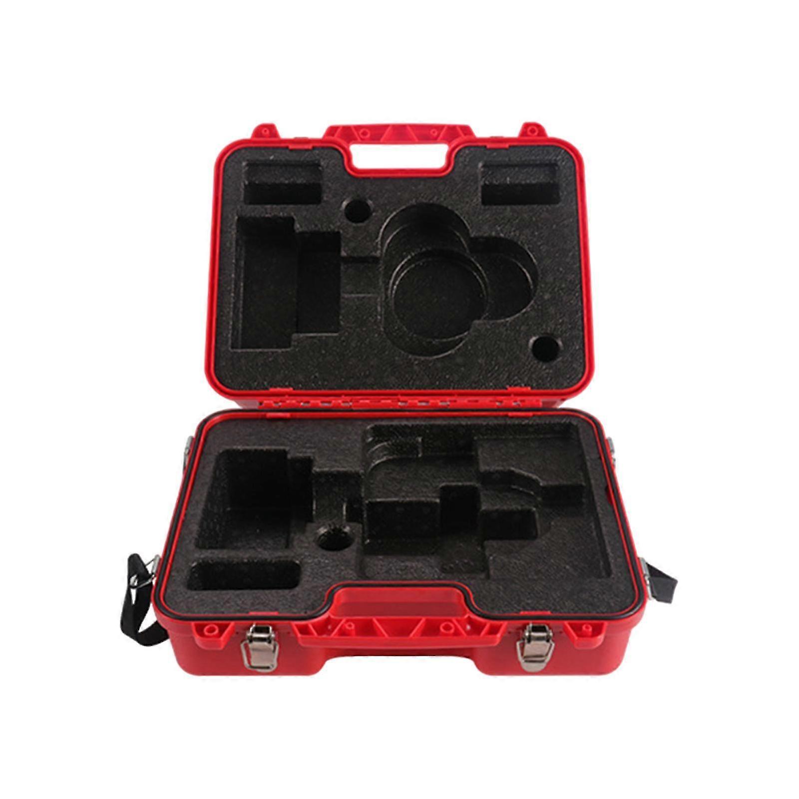 Shockproof Double Lock Storage Case for Surveying Mapping Equipment & Prism Set, Durable Carrying Box with Secure Closure