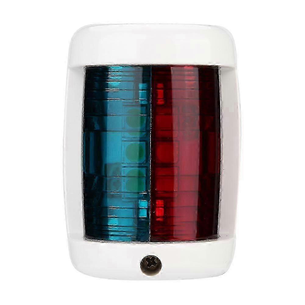 Marine Boat Green + Red Port Side LED Navigation Light-White