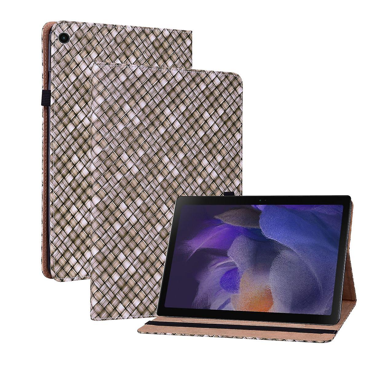 For Samsung Galaxy Tab A8 2021 X205 X200 Design Pattern Brown Faux Leather Case Cover Tablet Bag Case New