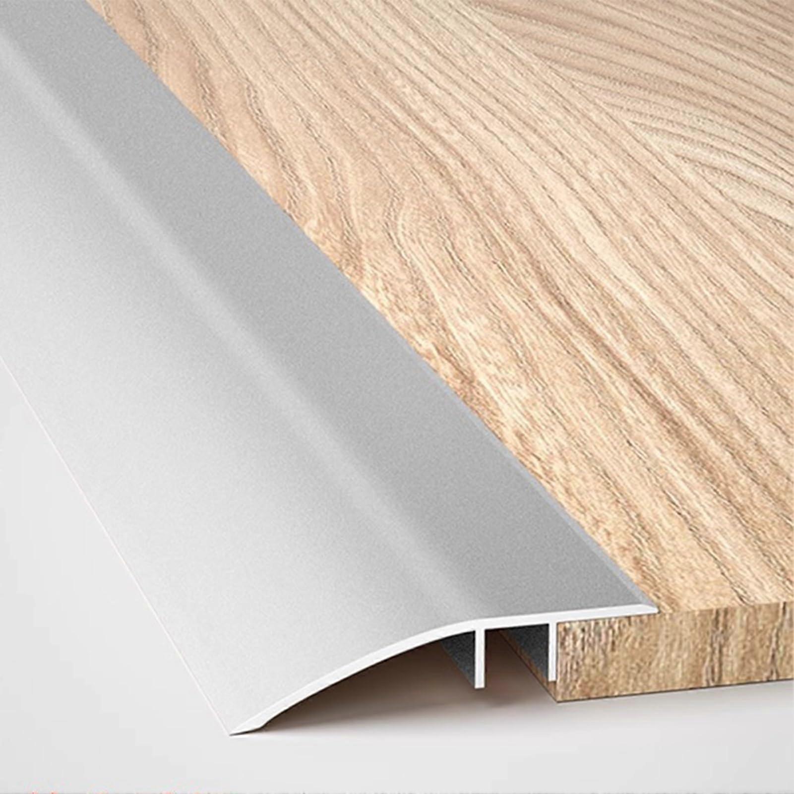 Floor Transition Strip High to Low Thresholds Edging Cover for Wood Floor, Aluminum Alloy Threshold Ramp