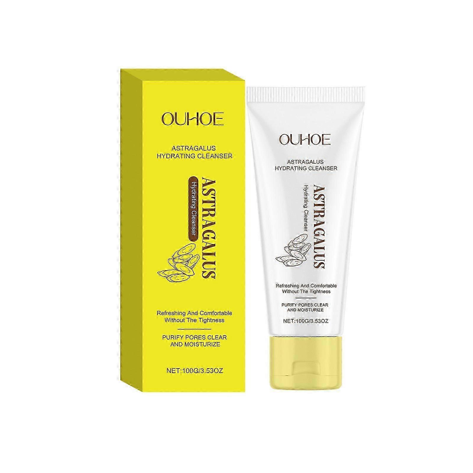 Ouhoe Astragalus Cleanser Gently Cleanses Facial Skin With A Refreshing, Hydrating And Hydrating Cleanser
