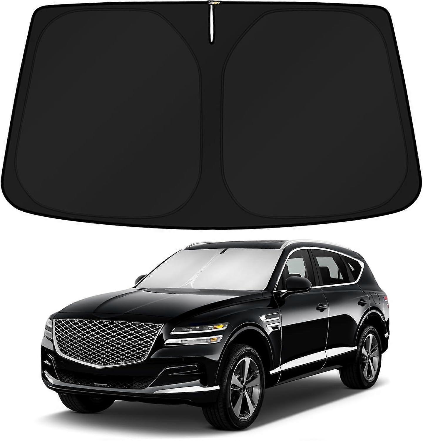 Windshield Sun Shade for Genesis GV80 2021 2022 2023 2024 2025 Window Sunshade Sun Visor Protector Foldable Blocks UV Rays Keep Your Car Cooler