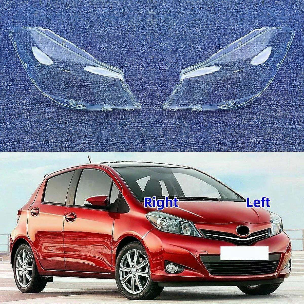 トヨタヤリス海外バージョン2012 2013 2014ランプシェルプレキシガラスオリジナルランプシェードを交換するための絶妙な車のフロントヘッドライトカバーレンズ