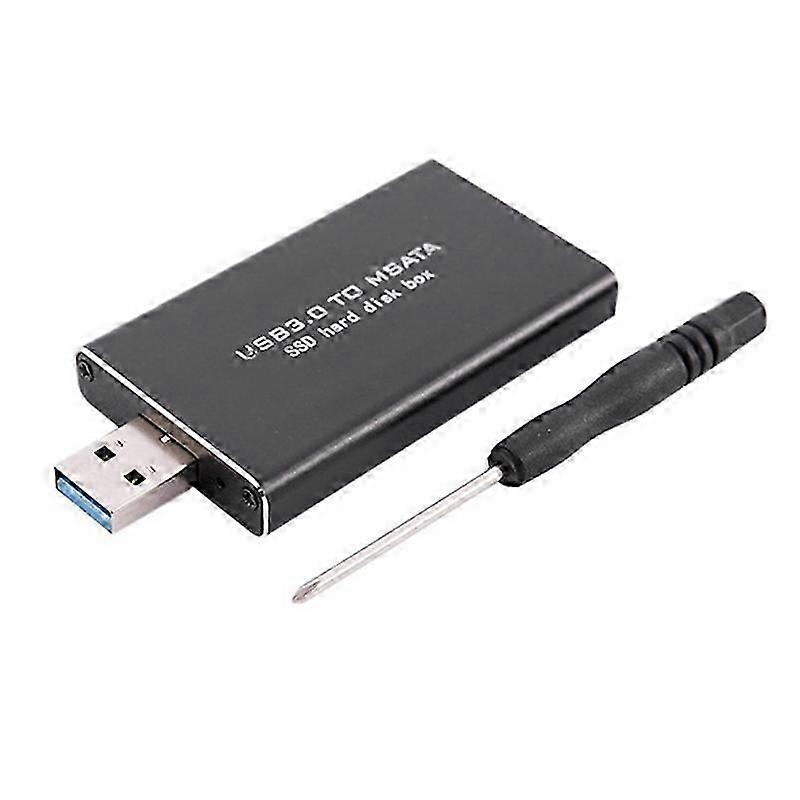 MSATA to USB USB 3.0 to MSATA SSD Enclosure USB3.0 to MSATA Case Hard Disk Adapter M2 SSD External H Edition 0718