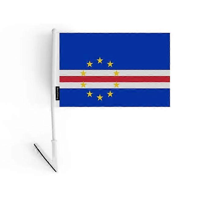 Adhesive Flag – Cape Verde – 14 x 21 cm – Soft Polyester – Easy to Stick – 1 piece