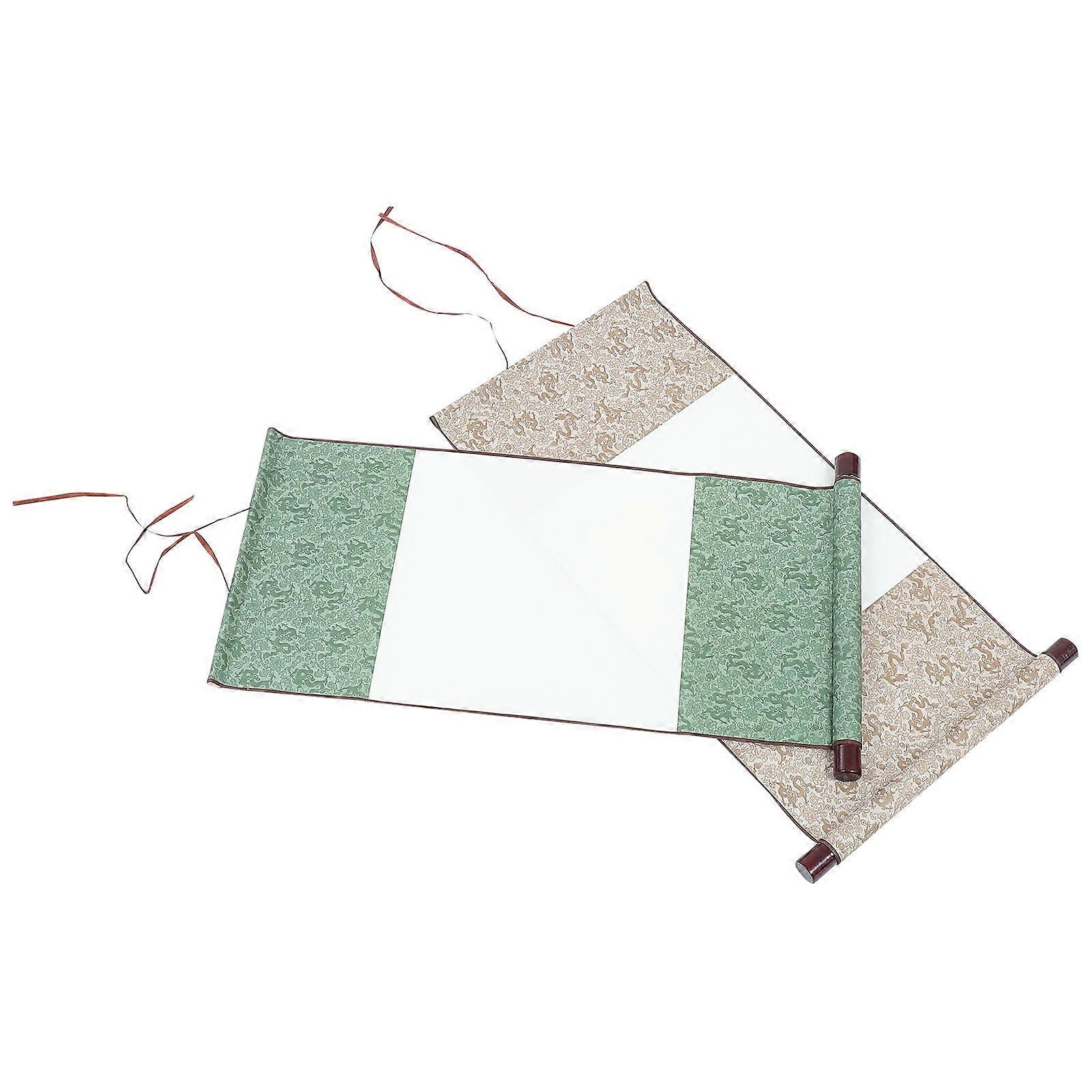 Painting Scroll Calligraphy Blank Scroll for Painting Use 2Pcs Chinese Calligraphy Paper