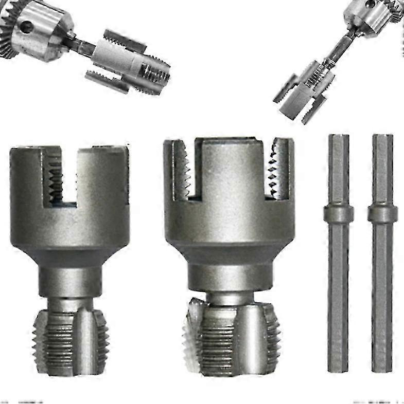 Combination Internal and External Pipe Threading and Cutting Tool