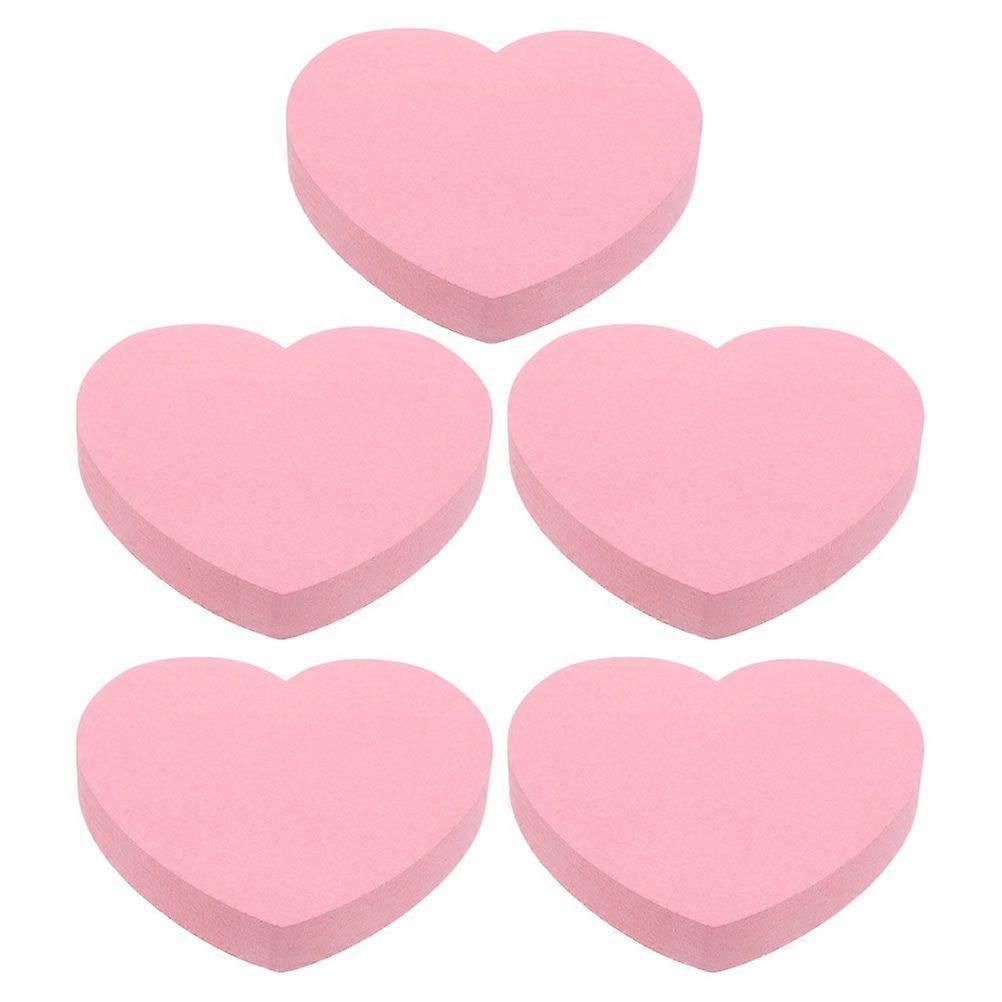 500 Sheets Pink Heart-Shaped Sticky Notes Cute Self-Adhesive Memo Pads For Office School Home Ideal For Messages Reminders And Organization