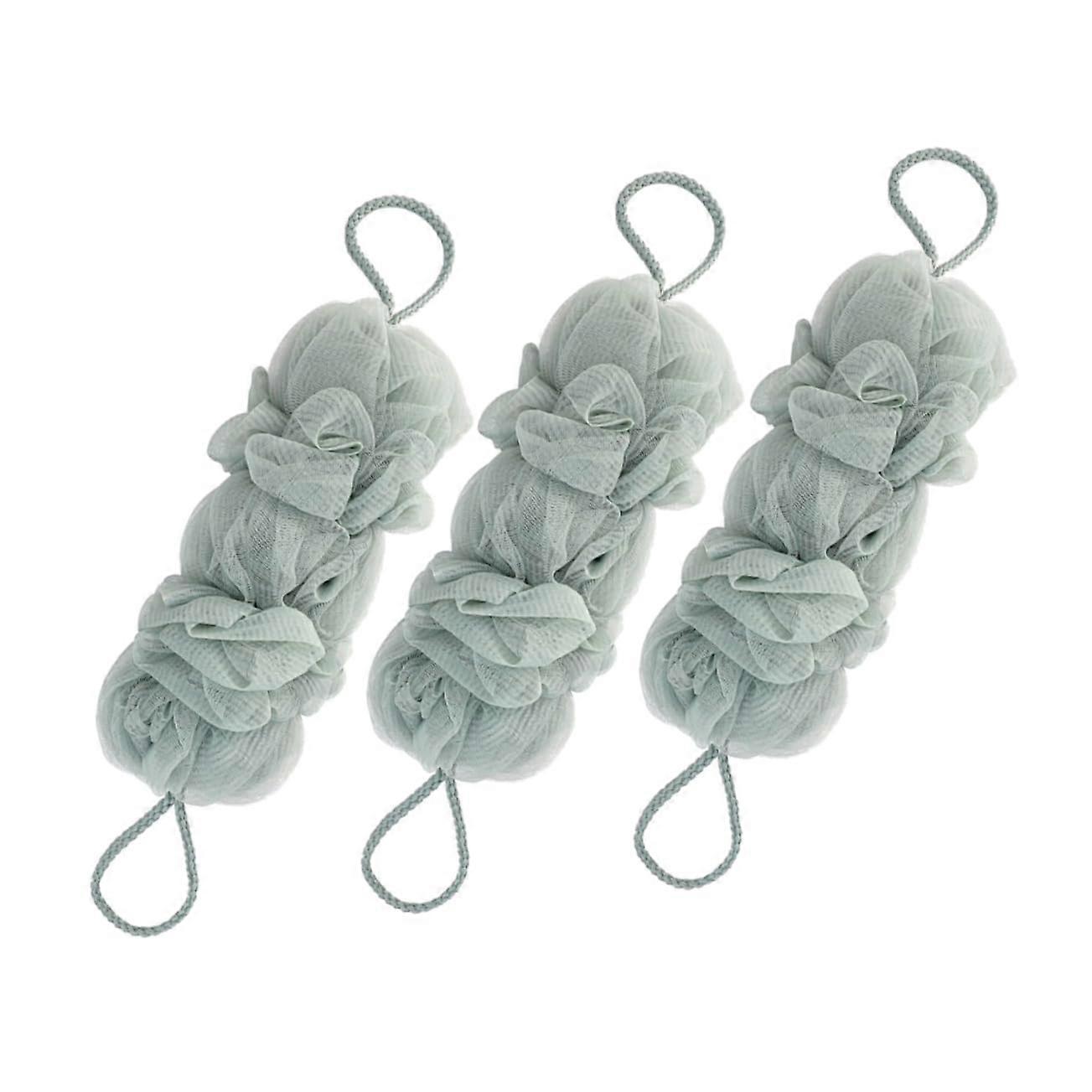 Back Exfoliator Shower Sponge Set - Soft Bath Loofahs for Men and Women, Body Scrubbers, 4 Pack, Durable and Quick-Drying