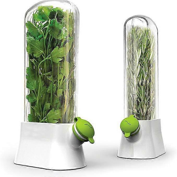 2¡ÁHerb and Vegetable Preservation Box - Pressure-Resistant, Eco-Friendly Preservation Container - Creative Coriander Preservation Cup Women