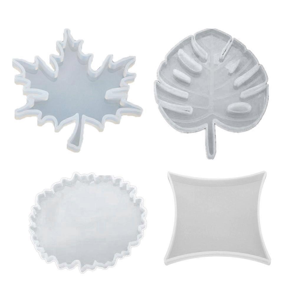 Maple Leaf Coaster Molds Silicone Table Wine Tray Molds Epoxy Resin Casting Molds for DIY Craft Home Decoration