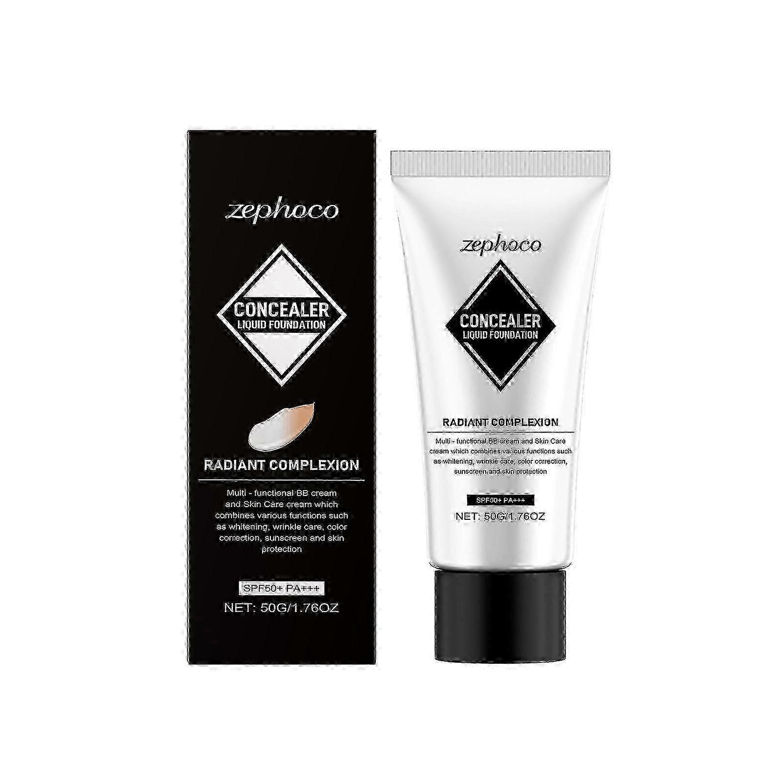Zephoco Temperature Change Concealing Foundation Lightweight Clothing Moisturizing Matte Clear Oily Skin Dry Skin Is Suitable