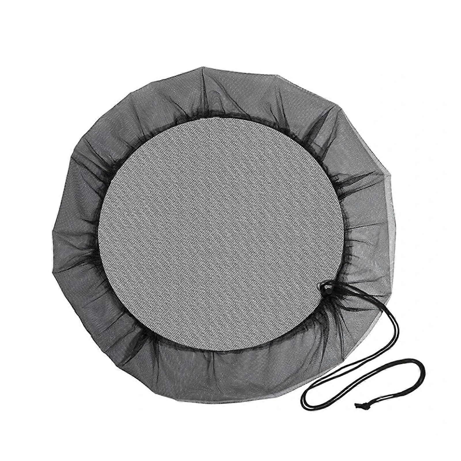 Mesh cover net for rain barrels, PE water collection bucket, antimosquito rain barrel net (1PC 95CM)