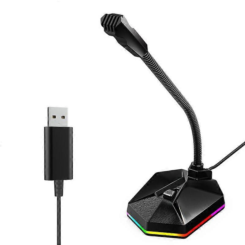 Live Recording Wired Microphone, Spec: USB Version (Black) USB Version (Black)