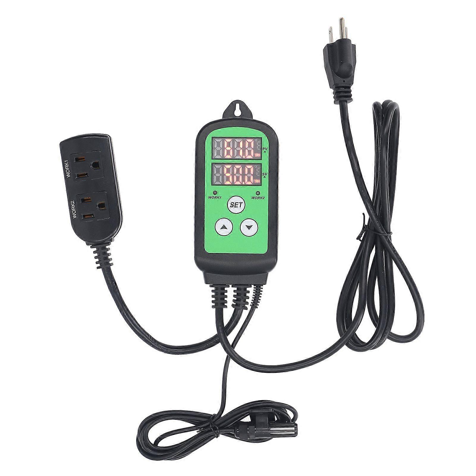 High quality  Humidity Controller 1500W Dual Level Socket Pre-wired Digital