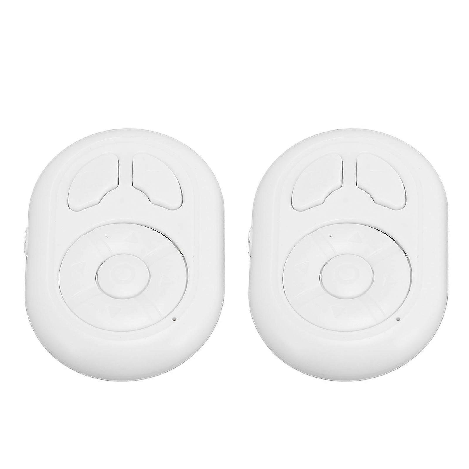 2PCS Remote Control Page Turner BT5.3 Scrolling Remote Control Wireless Camera Video Remote Shutter for Android Phone Tablet White 