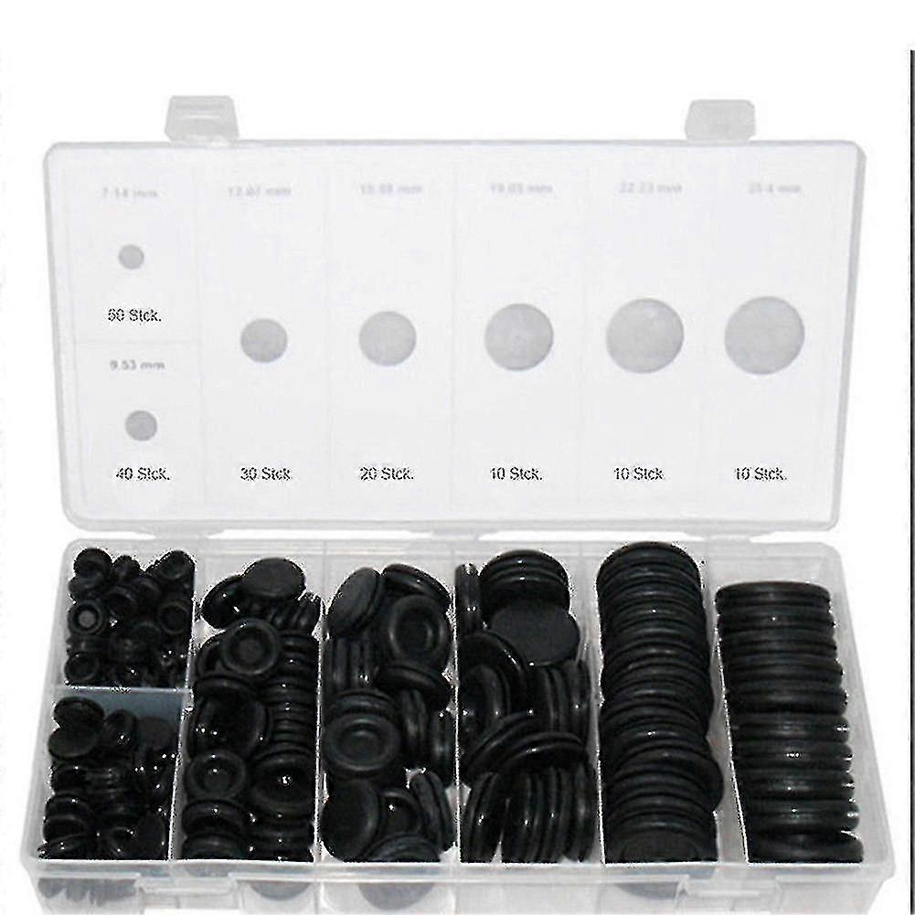 170 pcs bouchons en caoutchouc de tailles assorties pour un usage industriel de laboratoire