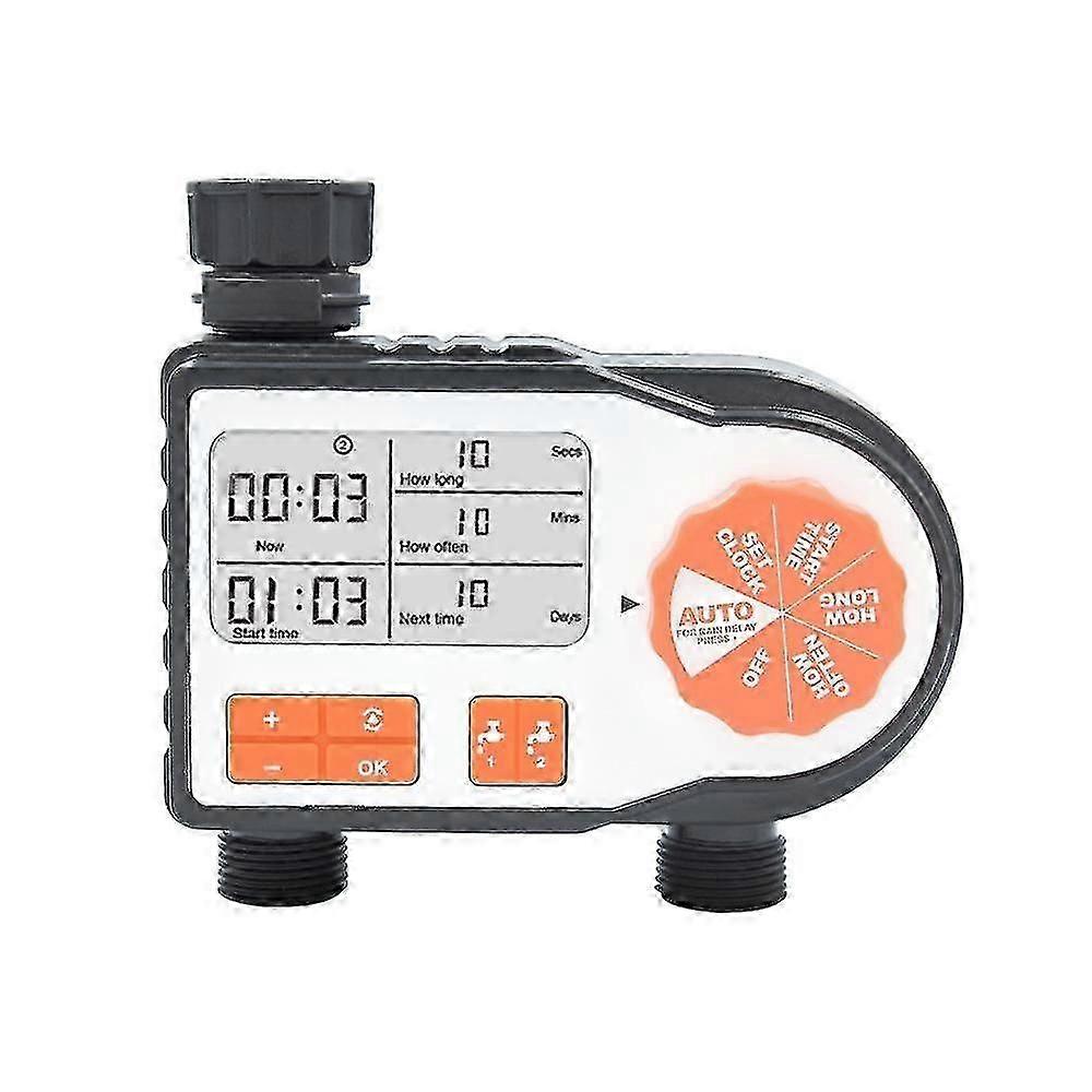 Dual-channel timing controller automatic drip irrigation system flower watering artifact