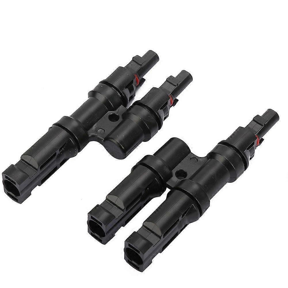 Conector de tres vías tipo MC4 2T de alta calidad Conector solar MC4 dos en uno