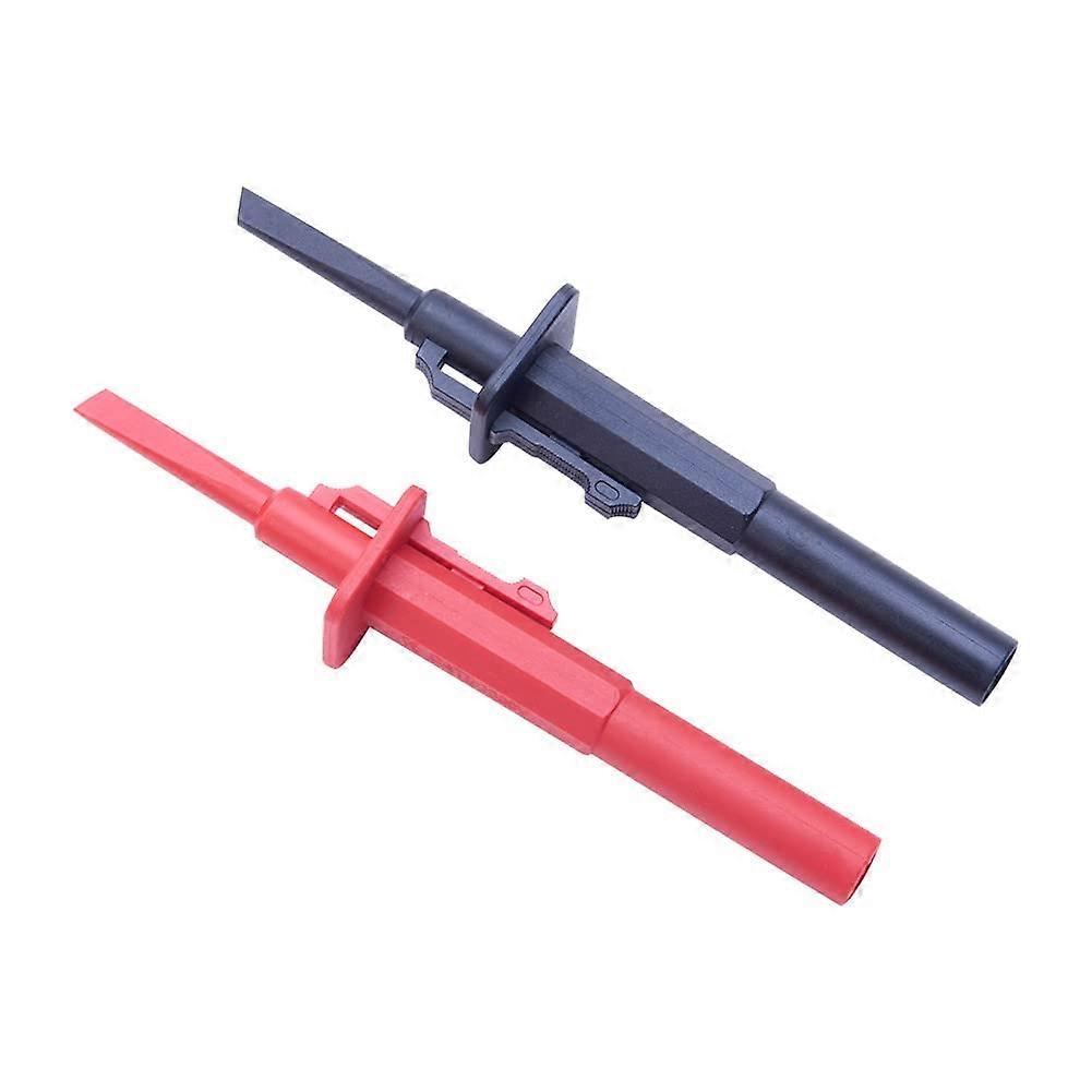 T0170 Test Leads Testing Hook Clip Probe Insulation Professional Quick Test Hook for Electronic Testing 2 Pcs