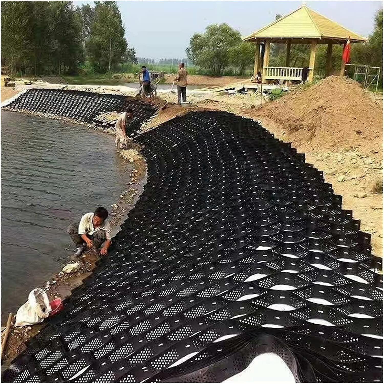 Ground Grid Stabiliser for Gravel Driveway, 2 Inch Geocell Pavers (3x9m)