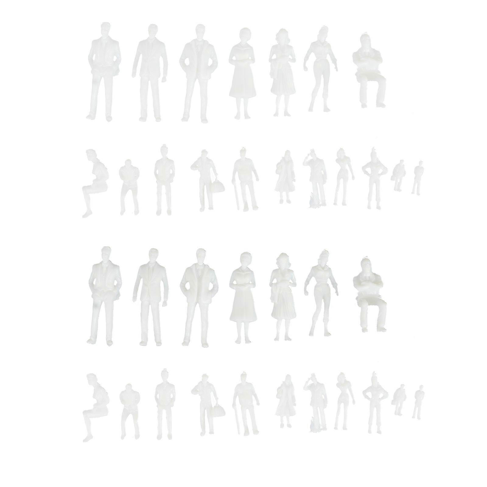 50PCS Miniature People Figurines for Sand Table Layout Scenery Model