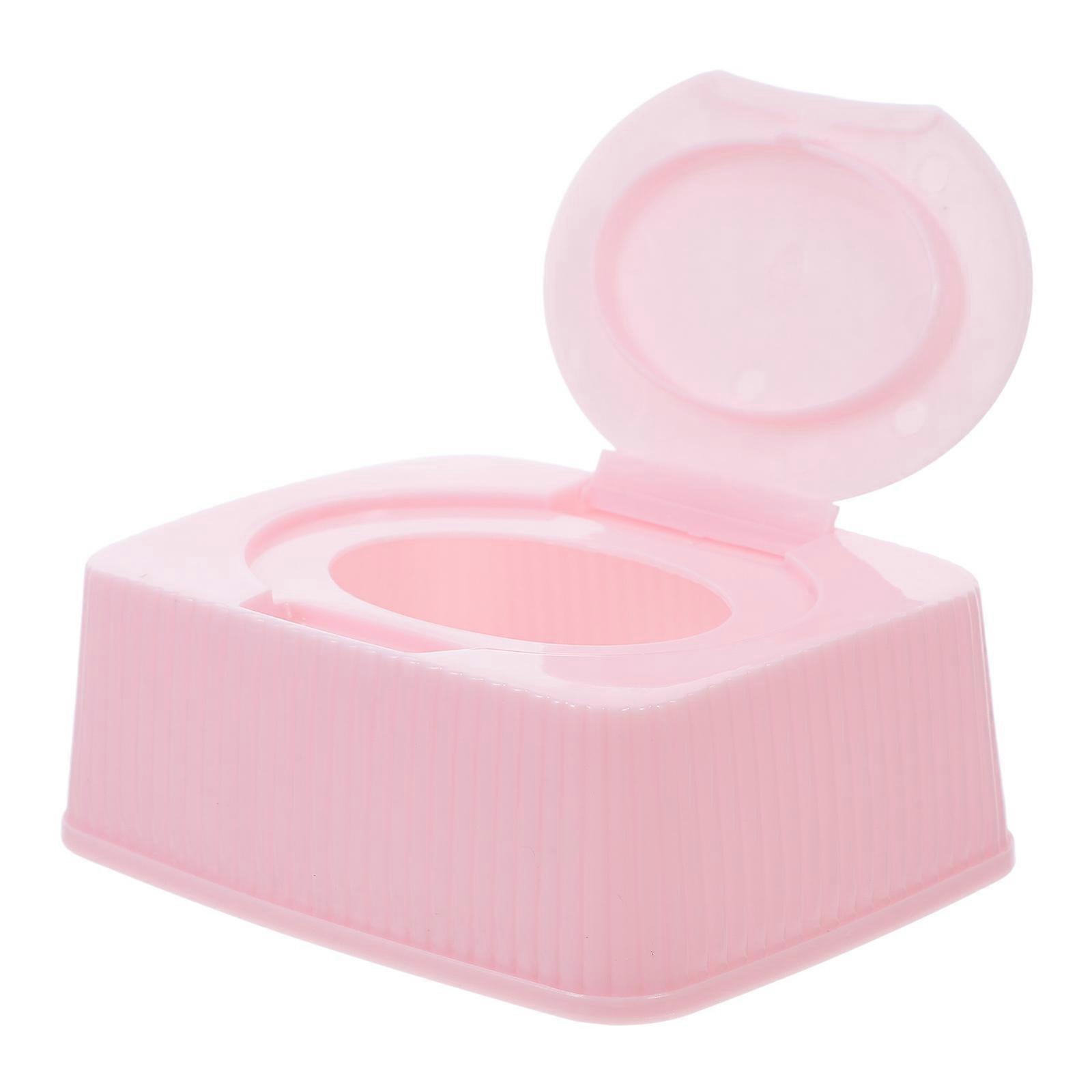 Dustproof Wipes Holder with Portable Refillable Dispenser for Tissues and Makeup Cotton Pads – Compact Storage Box for Home and Travel Use