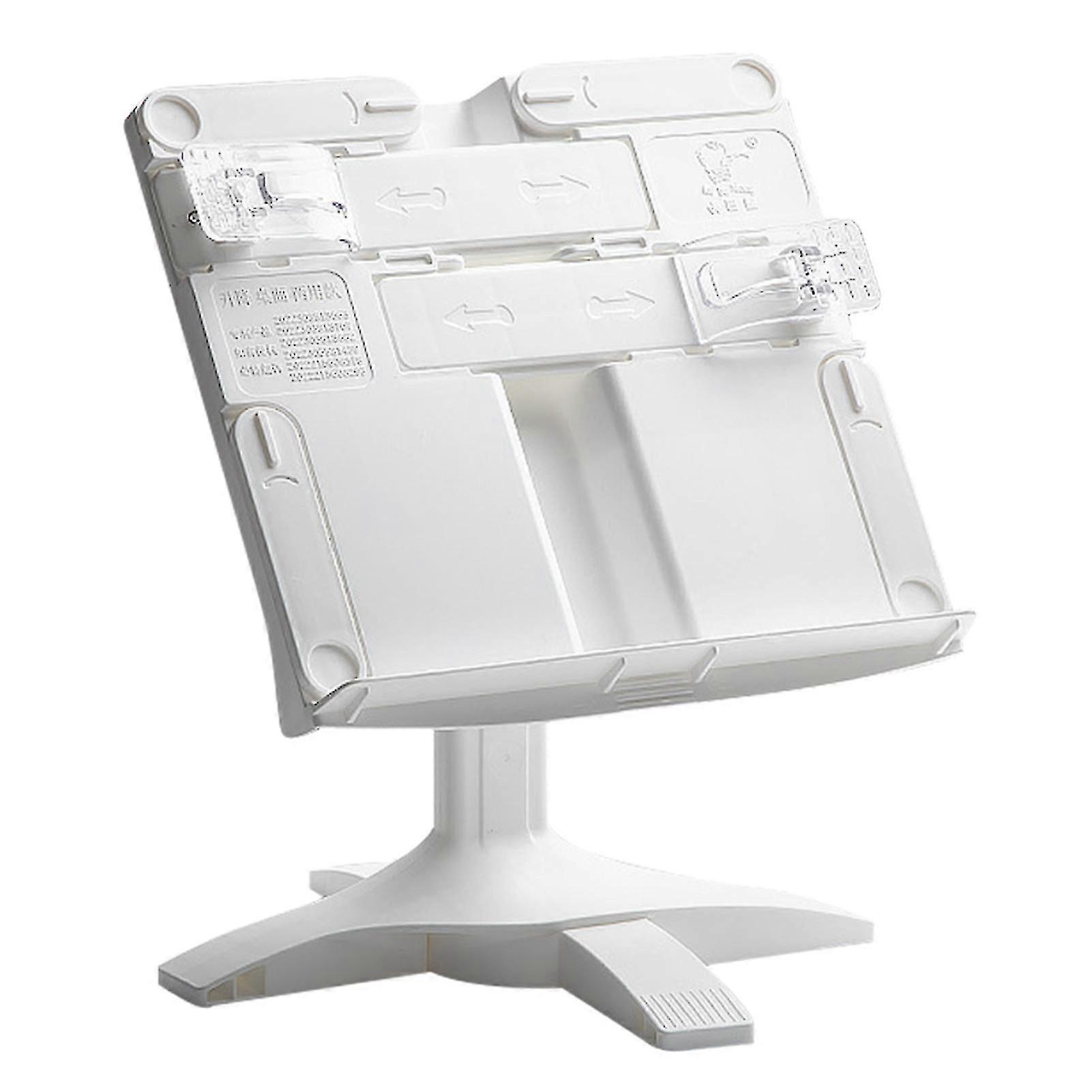 2025 newAdjustable Book Stand with Tablet Holder - Multi-Angle Reading/Laptop Desk Mount for Office 2025