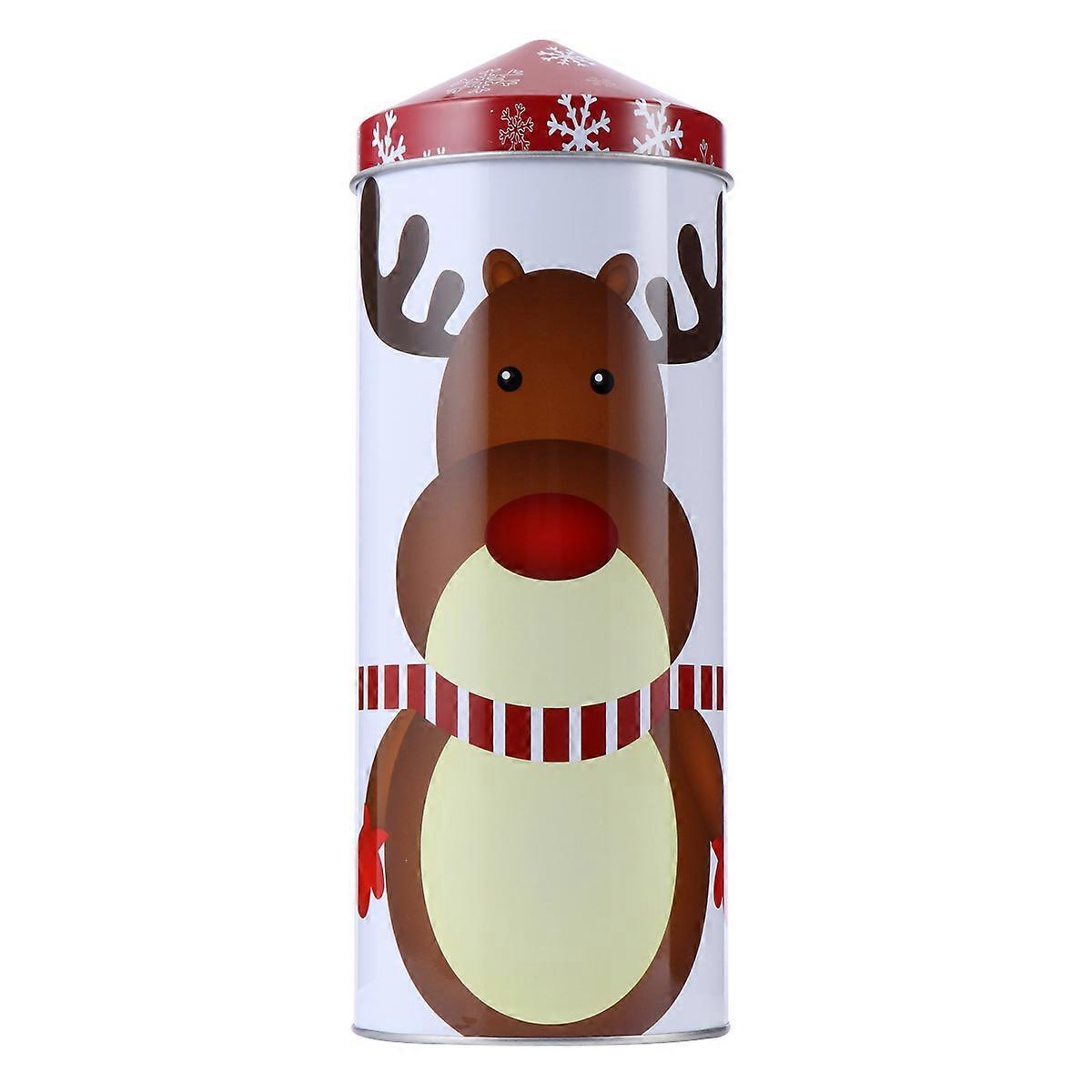 Holiday Tins With Lids Christmas Pattern Decoration Tin Box present Candy Box Assorted Color 24.5x9x9cm Storage 1Pcs