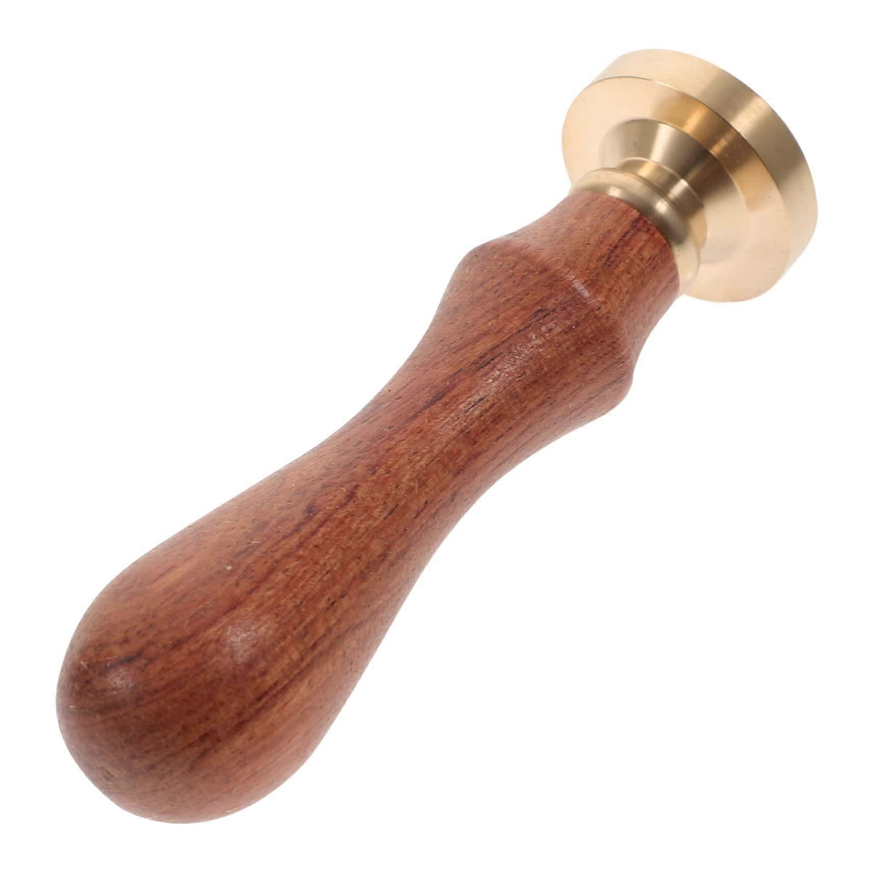 1 Set Vintage Sealing Kit Wooden Handle Copper Tea Cup Design
