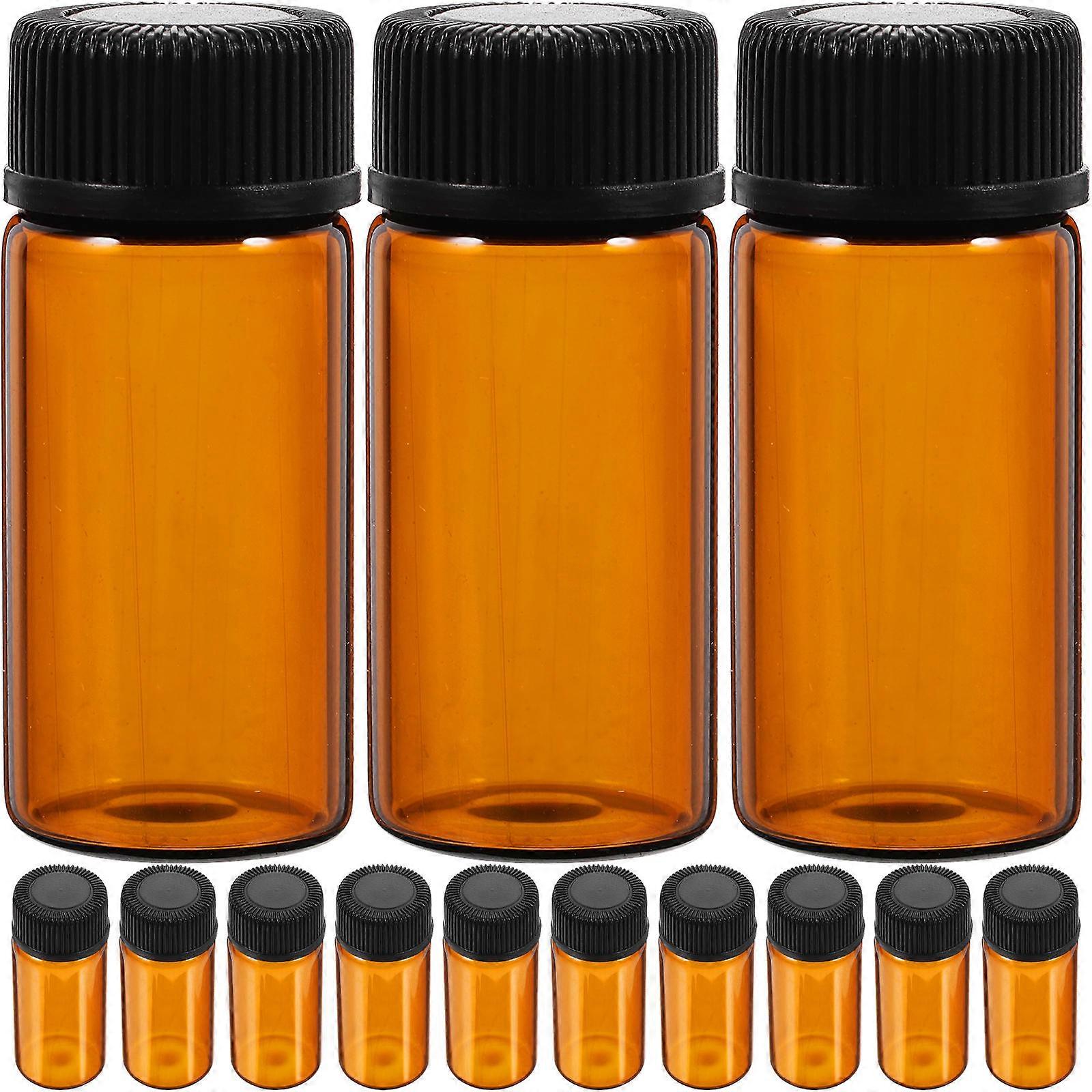 Brown Glass Essential Oil Bottles for Storage with Tight Seal and Travel-Friendly Design 3ml