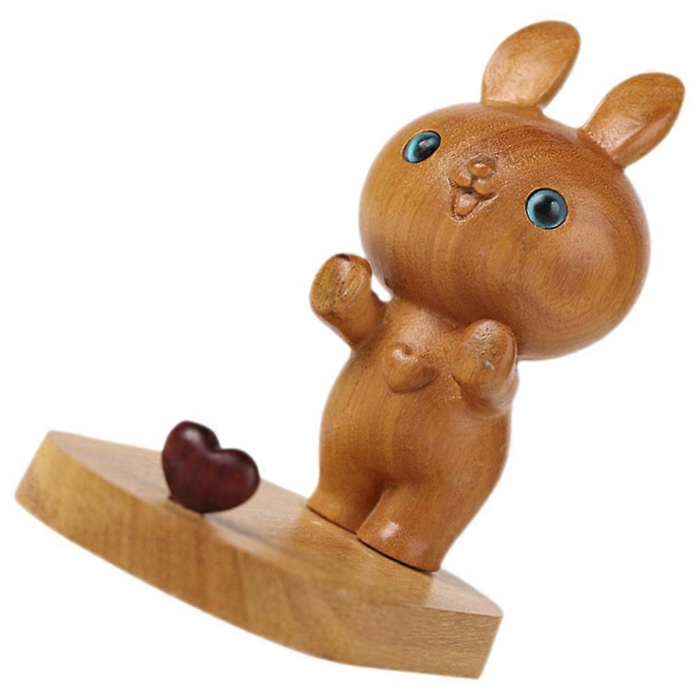 Bunny Phone Stand Cute Mobile Phone Holder Rabbit Statue Decor Portable Stable Support for Desktop 10.00X9.50X5.50CM 1Pack