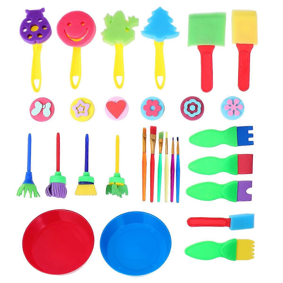 Painting Supplies For Kids Tool Set Indoor Use Plastic Material Art Learning 1Set