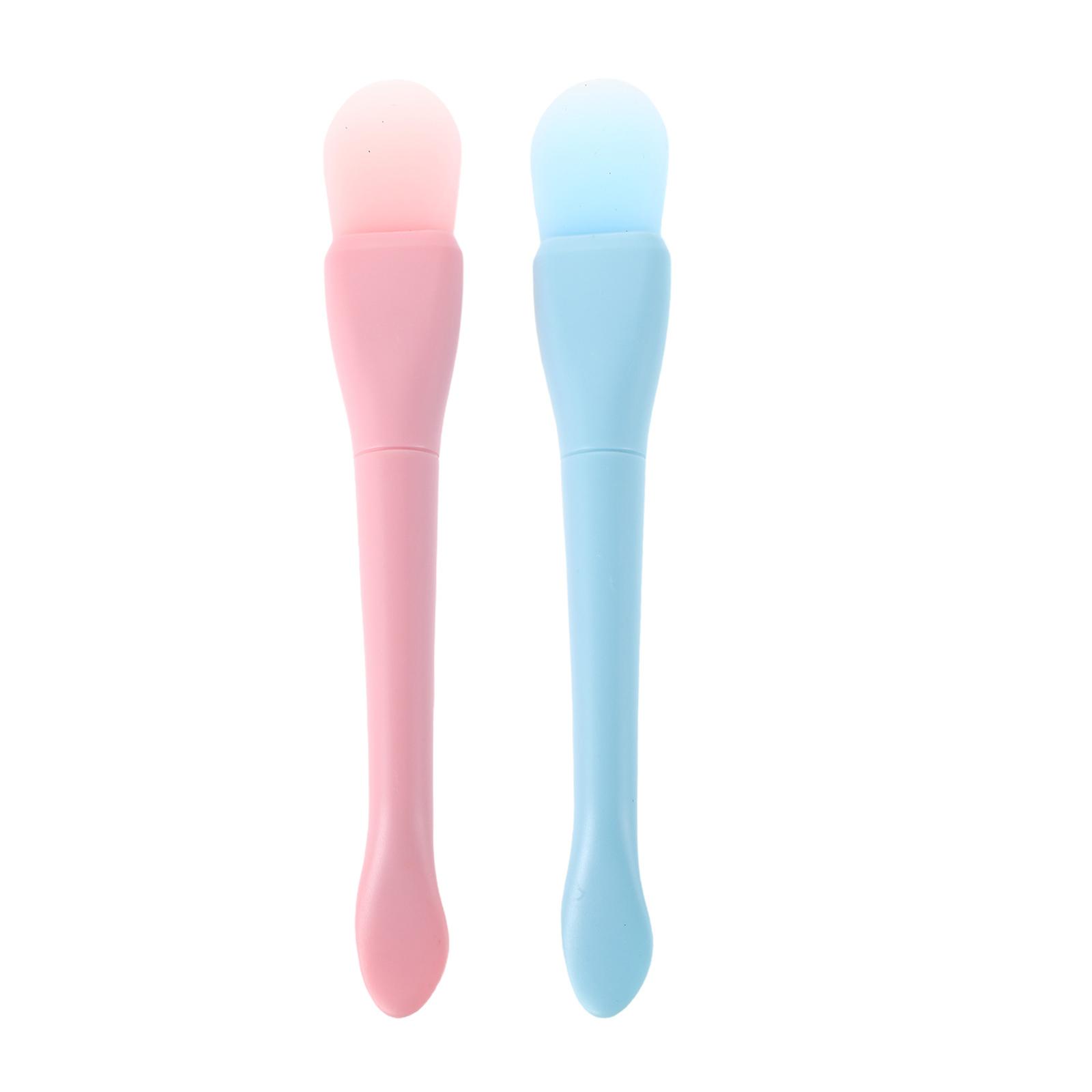 Silicone Double Ended Face Mask Brush Set of 4 for Skincare Creams, Body Lotions and Makeup Foundation Application