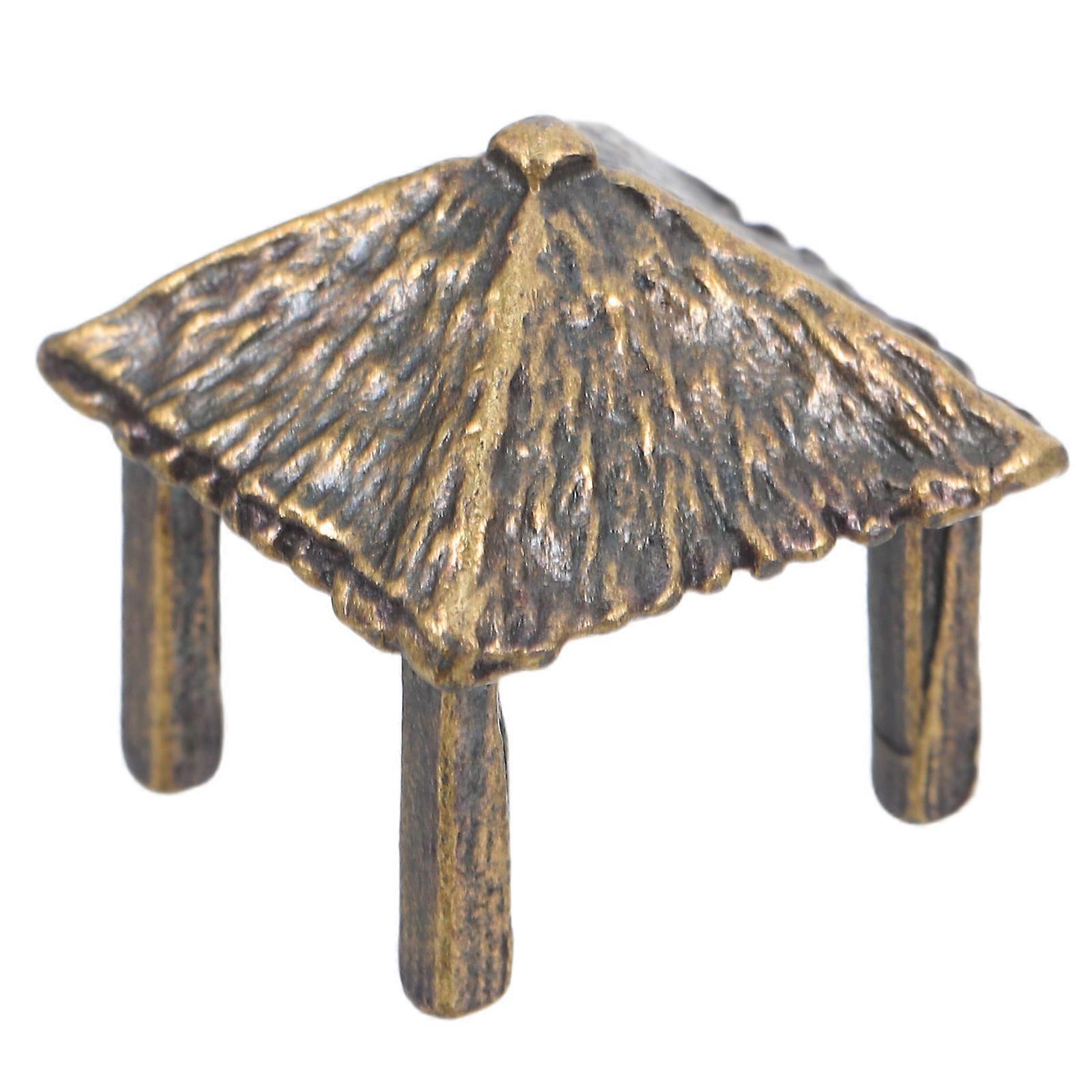 Simulation Pavilion Model Mini Pavilion For Micro Landscape Garden Accessory 1.50X1.40X1.40CM 1Pack