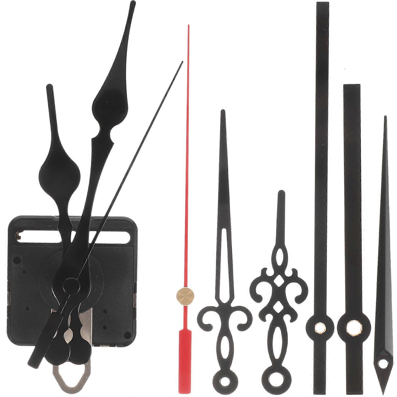 Replacement Clock Parts Household Clock Part Silent Operation For Clock Repair Home Decoration Simple Style Abs Iron 1Set