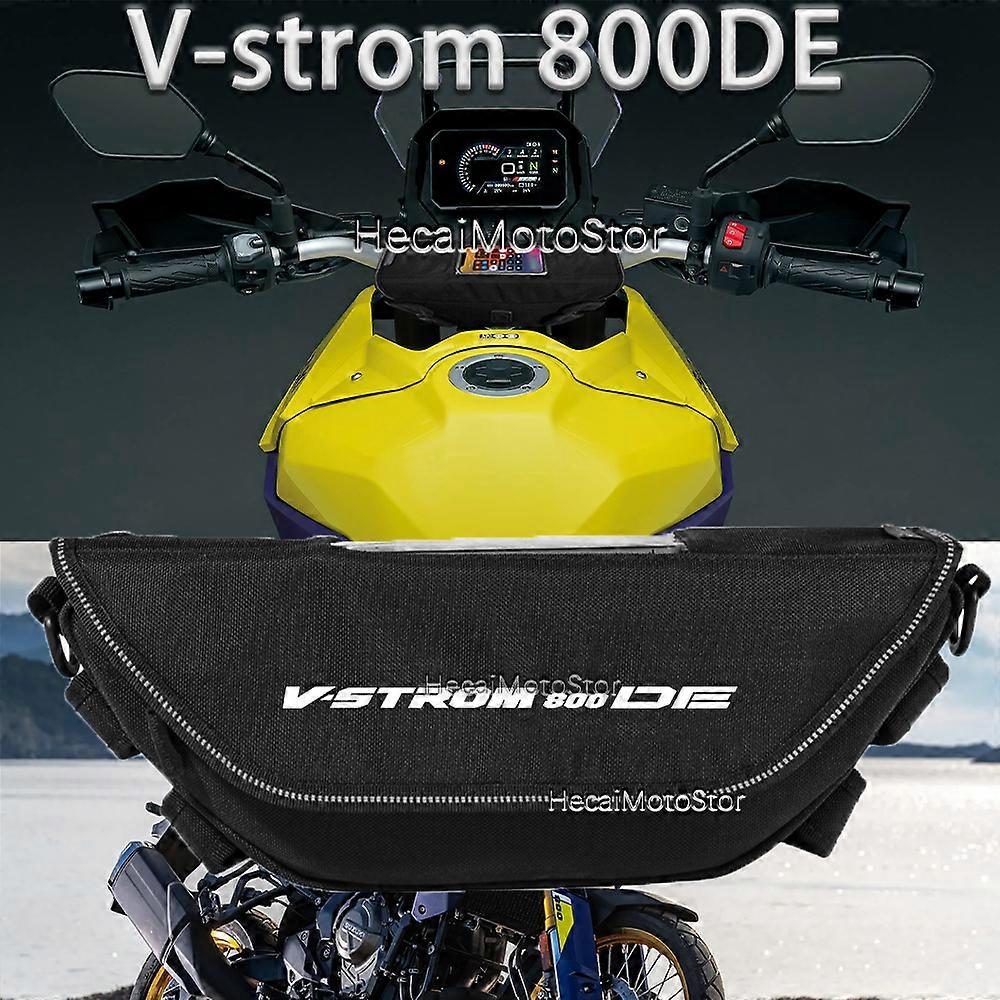 For V-strom 800DE v strom 800de Motorcycle accessory Waterproof And Dustproof Handlebar Storage Bag navigation bag -Clear