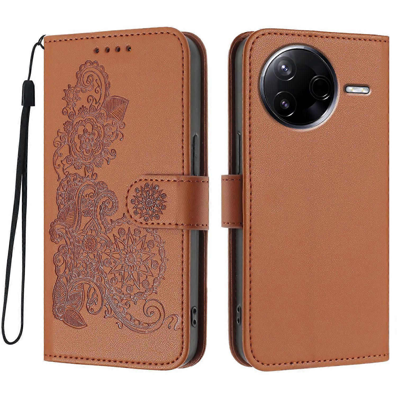 For Xiaomi Poco F7 Pro 5G Phone Cases Mandala Flower Leather Wallet Mobile Cover with Strap