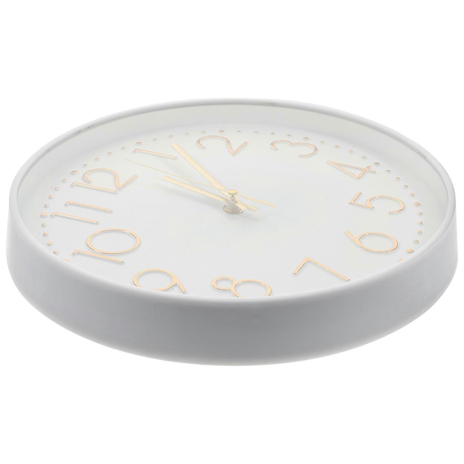 Mute Clock Appearance Wall Clock For Living Room Decor Square Shape Iron Material Accurate Timekeeping 1Pack