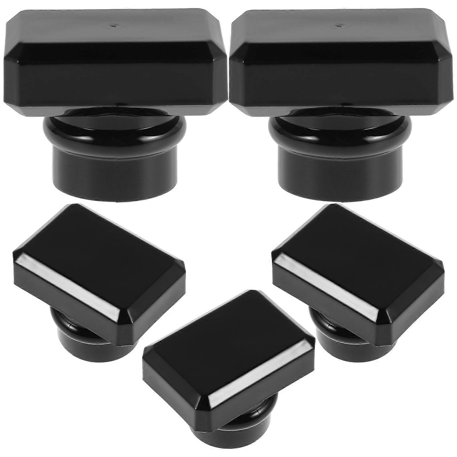 Black Plastic Screw Cap for Perfume Bottle Replacement Lid with Unique Design and Wear Resistance for Bottles