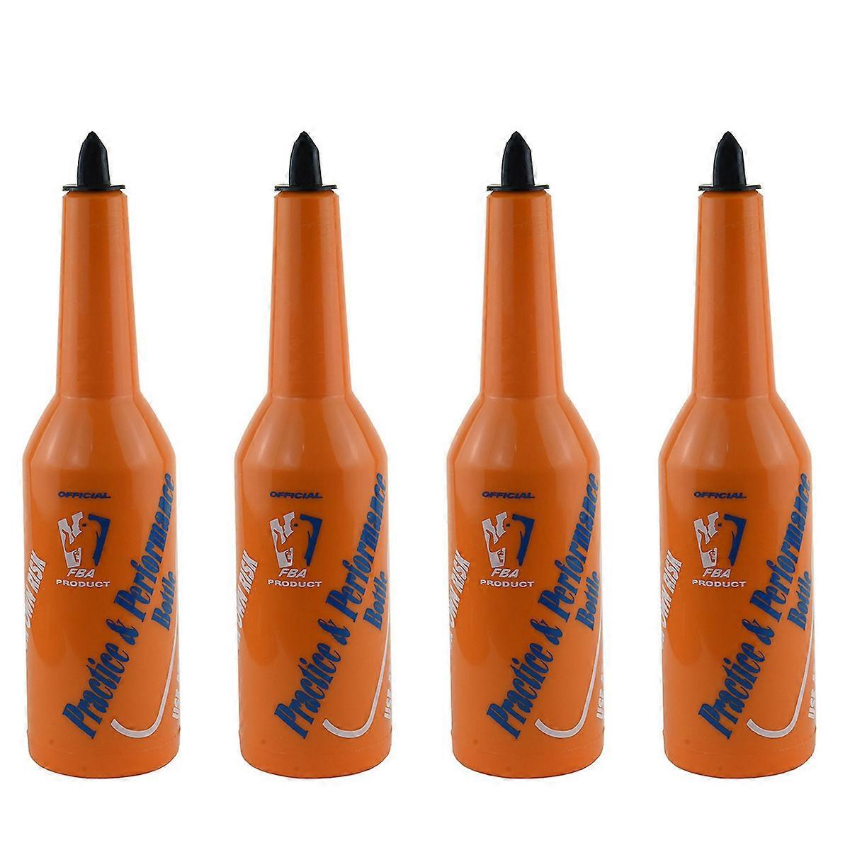 4X Flair Bartender Bartending Practice Bar Pub Bottle Wine Cocktail Shaker - Orange